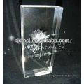 3D Laser Leaf Crystal para decoraciones de mesa